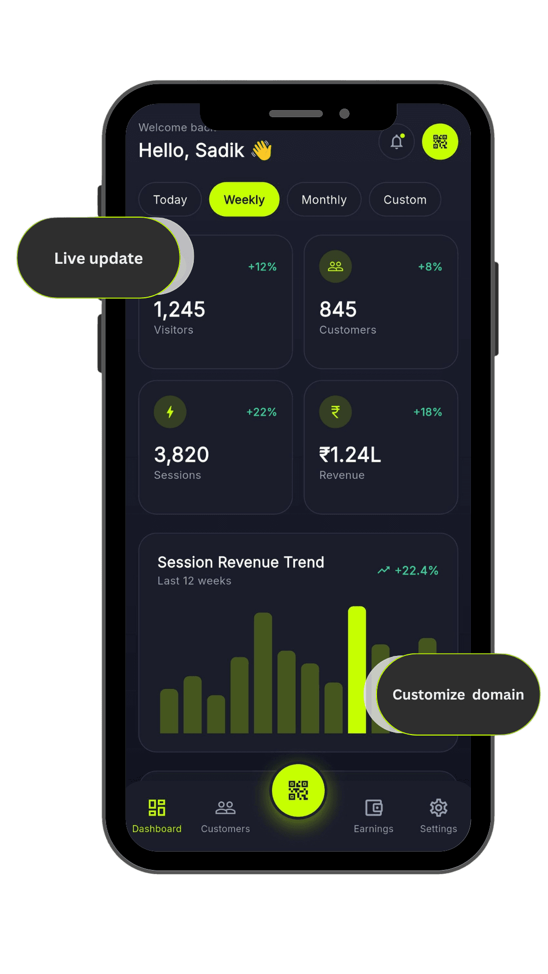 GymZ App Phone Mockup